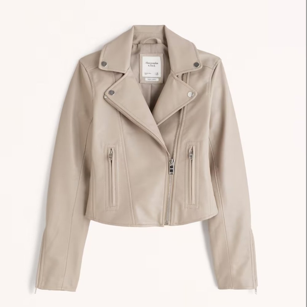Abercrombie & Fitch | Vegan Leather Moto Jacket (worn twice!)
